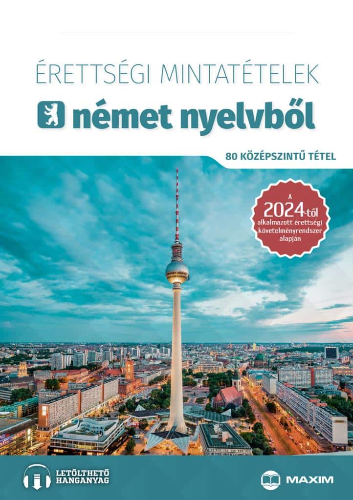 9789634996545.jpg Érettségi mintatételek német nyelvből (80 középszintű tétel) - Image 1